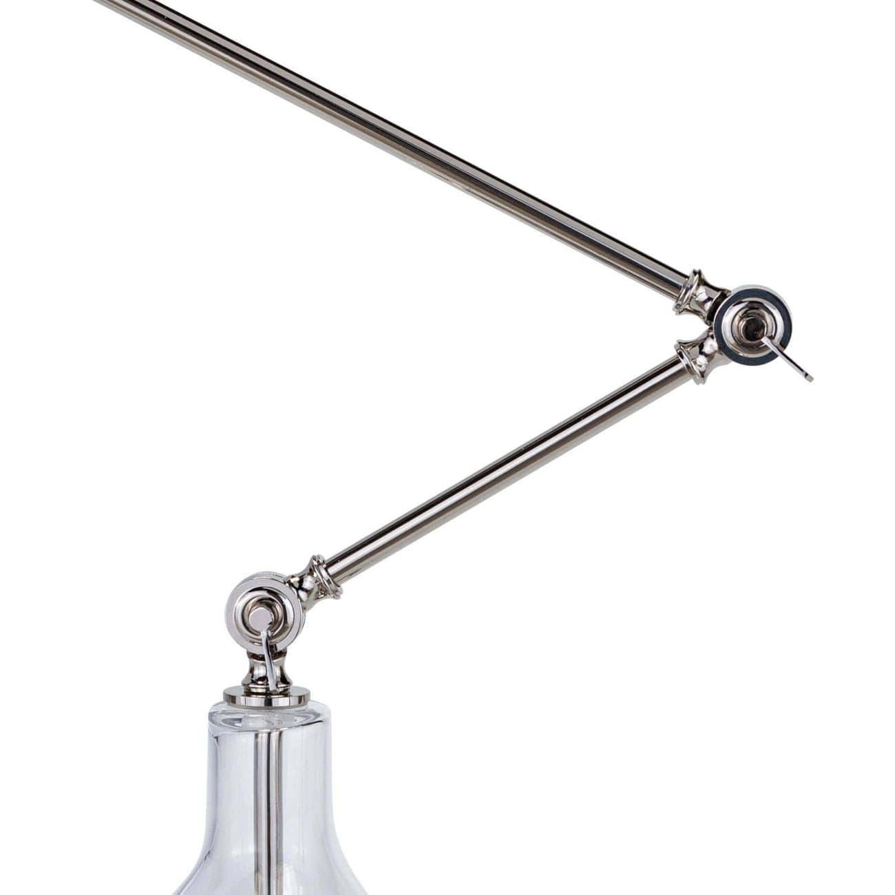 Ibis Task Lamp (Polished Nickel and White)