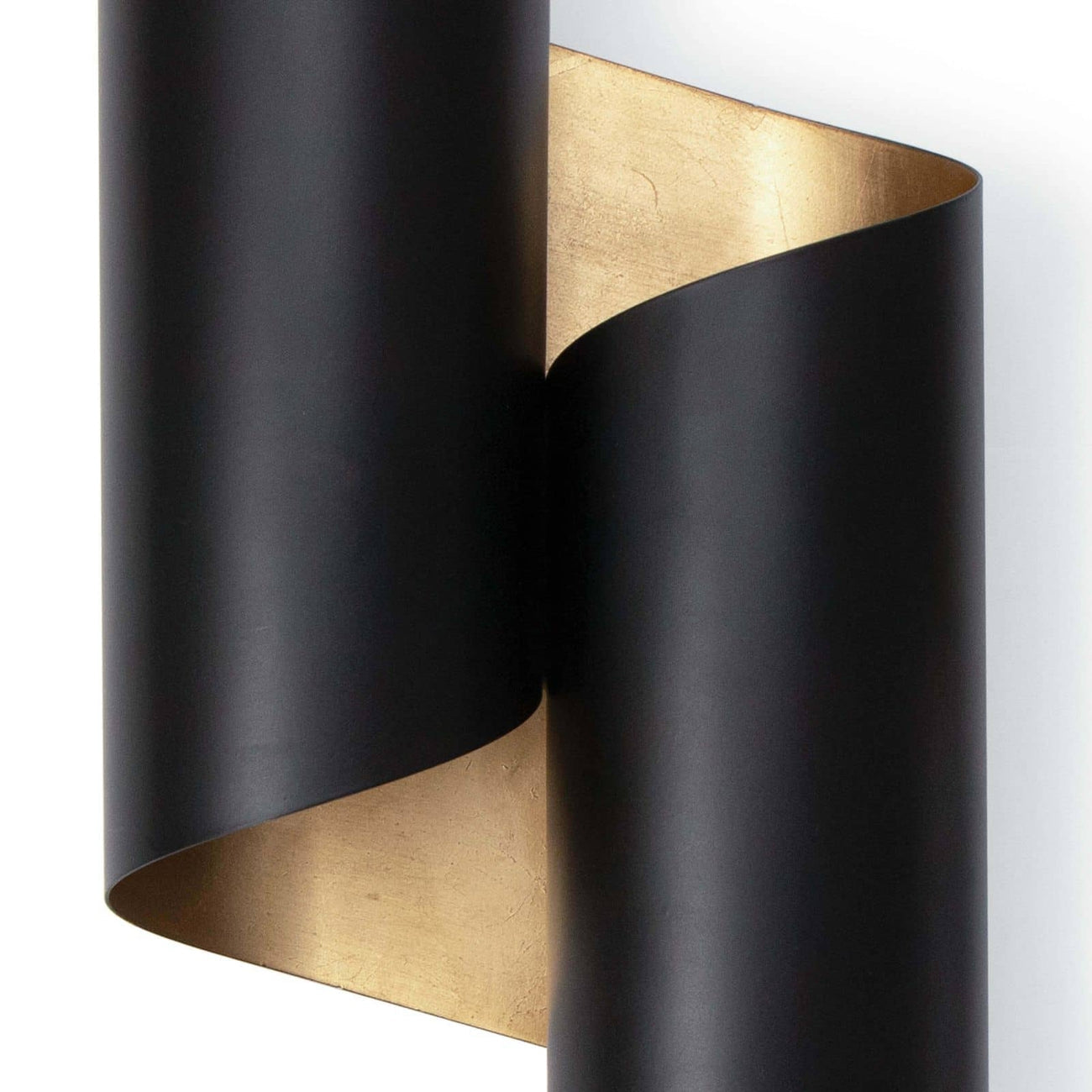 Folio Sconce-Regina Andrew Design-RAD-15-1157BLK-Outdoor Wall SconcesBlack and Gold-4-France and Son