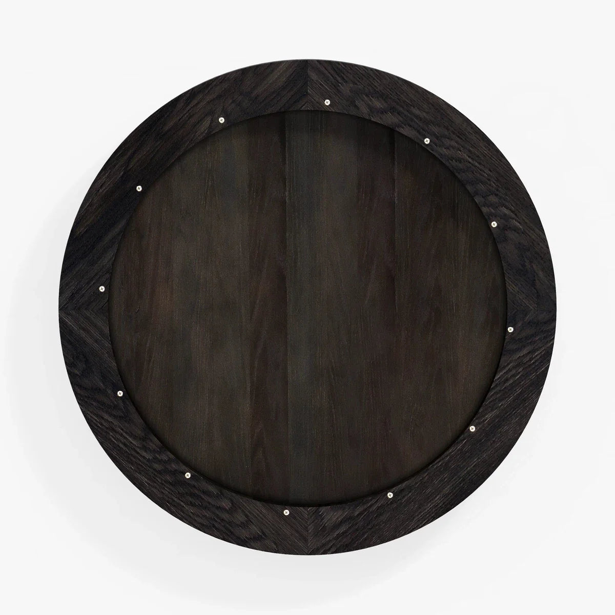 Buddy Round Mirror - Charcoal Oak