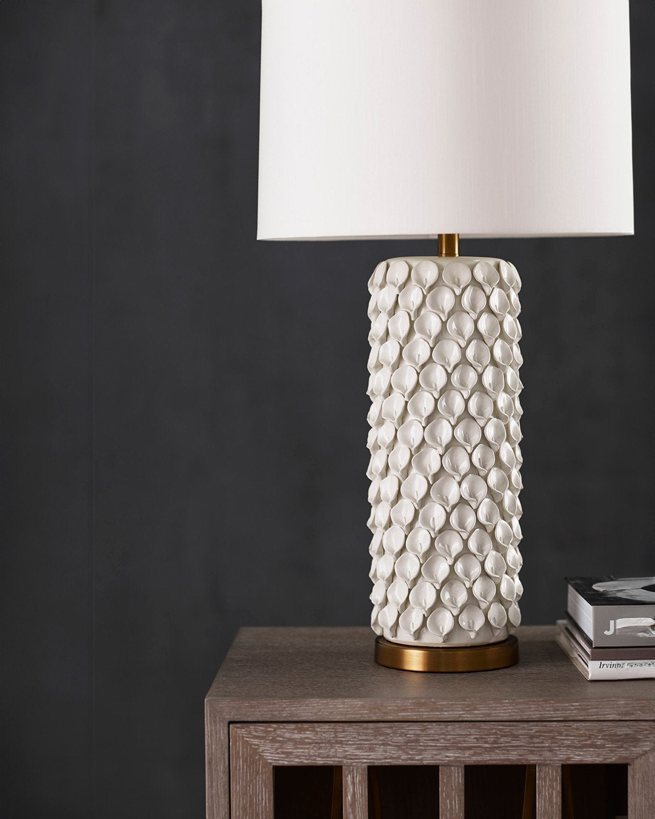 Calla Lily White Table Lamp