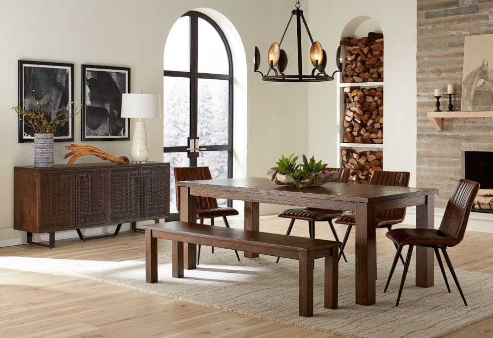 Mountain Lodge 70" Sideboard Premium Dark Walnut-Home Trends & Designs-HOMETD-FML-SB70PW-Sideboards & Credenzas-2-France and Son
