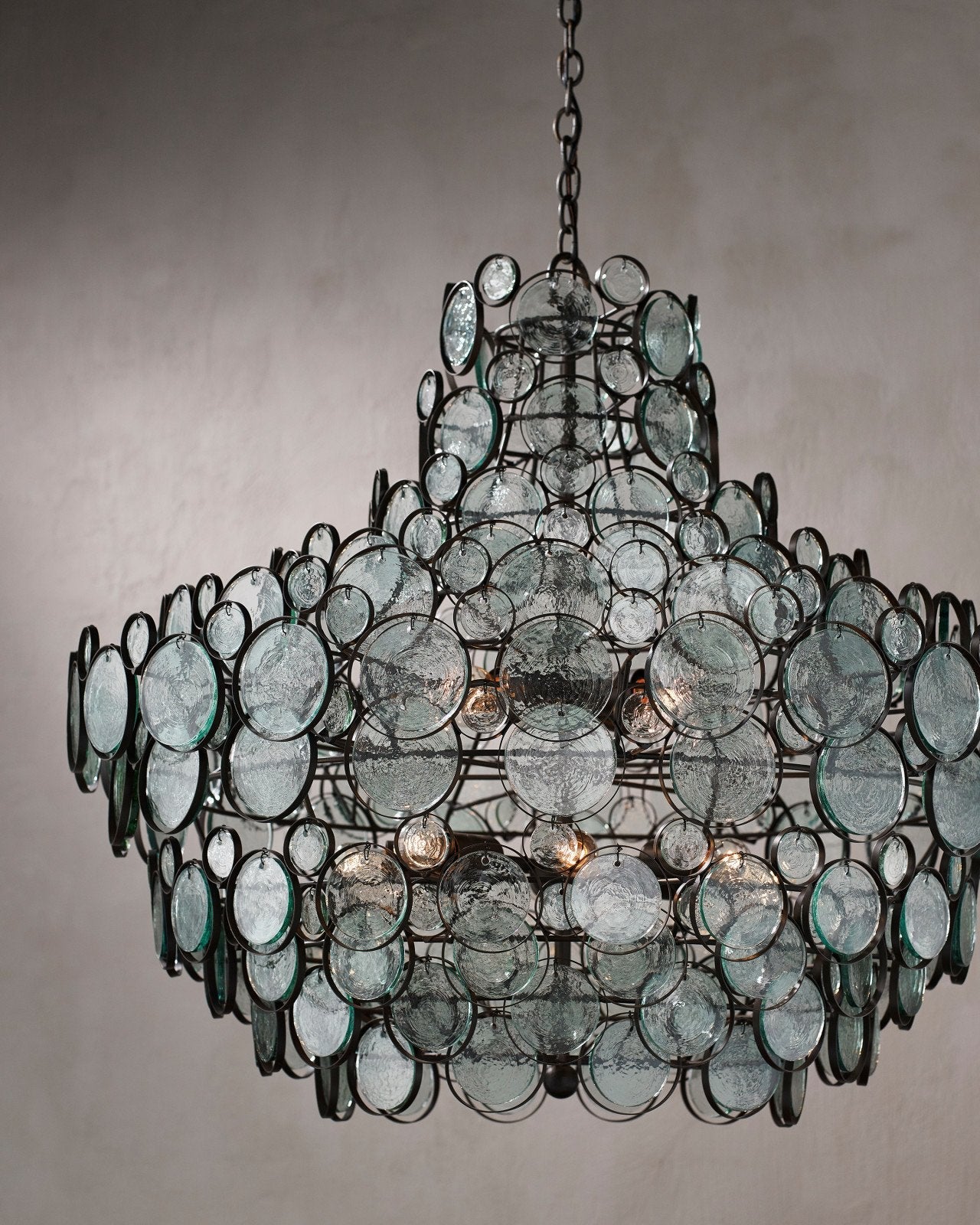 Galahad Large Recycled Glass Chandelier