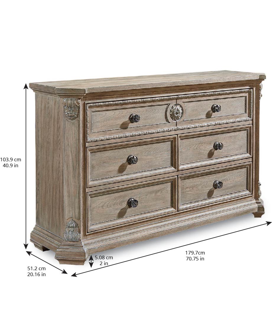 Arch Salvage Grayson Dresser - Brown, Grey