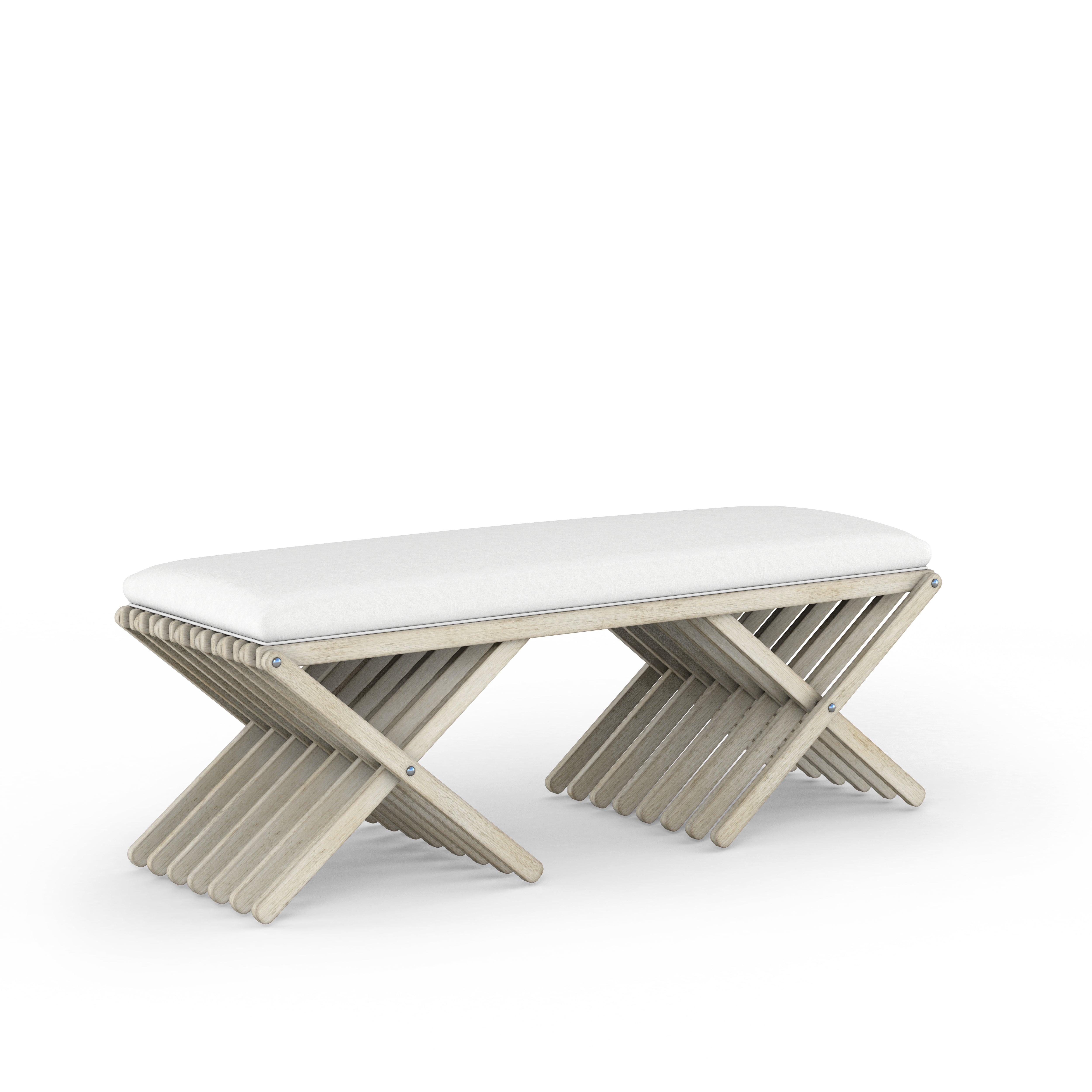 Cotiere Bed Bench - Beige, White