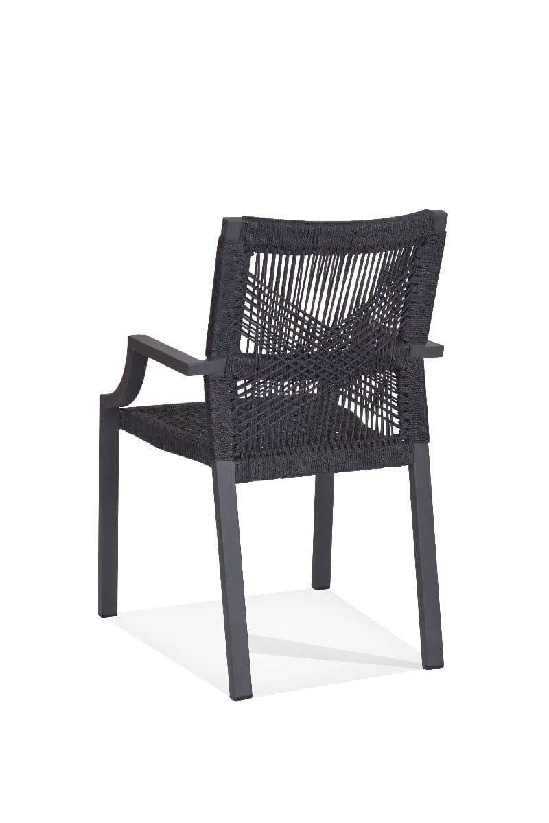 Bellevue Outdoor Stackable Arm Chair-Woodbridge Furniture-WOODB-O-704-84-Outdoor Dining Chairs-3-France and Son