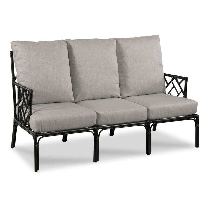 Carlyle Outdoor Sofa-Woodbridge Furniture-WOODB-O-TF703-72-Outdoor SofasSatin Black Finish-6-France and Son