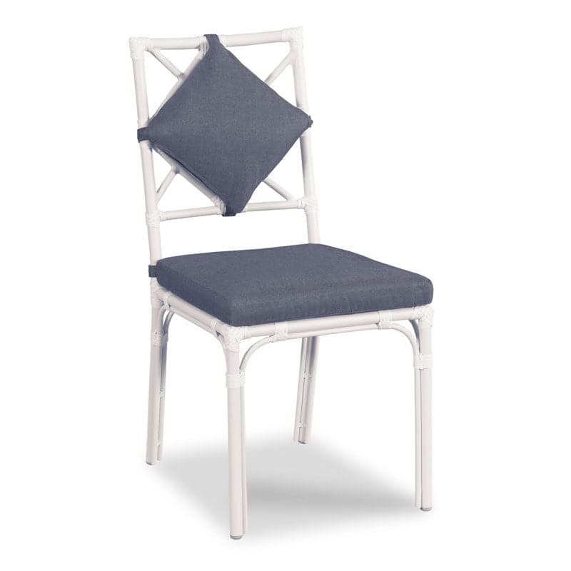 Carlyle Outdoor Dining Chair-Woodbridge Furniture-WOODB-O-TF704-67-Dining ChairsCloud White Finish-1-France and Son