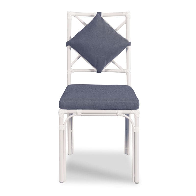 Carlyle Outdoor Dining Chair-Woodbridge Furniture-WOODB-O-TF704-67-Dining ChairsCloud White Finish-3-France and Son