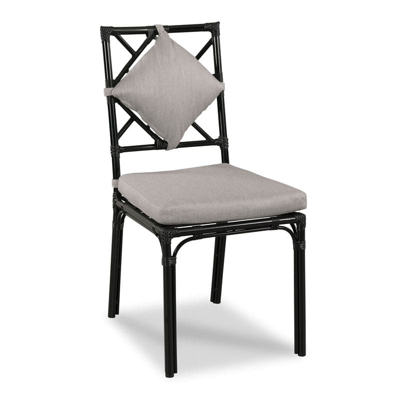 Carlyle Outdoor Dining Chair-Woodbridge Furniture-WOODB-O-TF704-72-Dining ChairsSatin Black Finish-4-France and Son