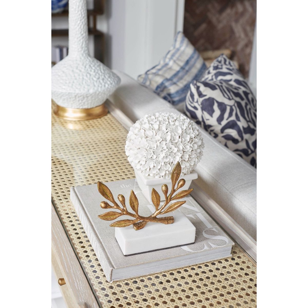 Olive Statue, Gold Leaf