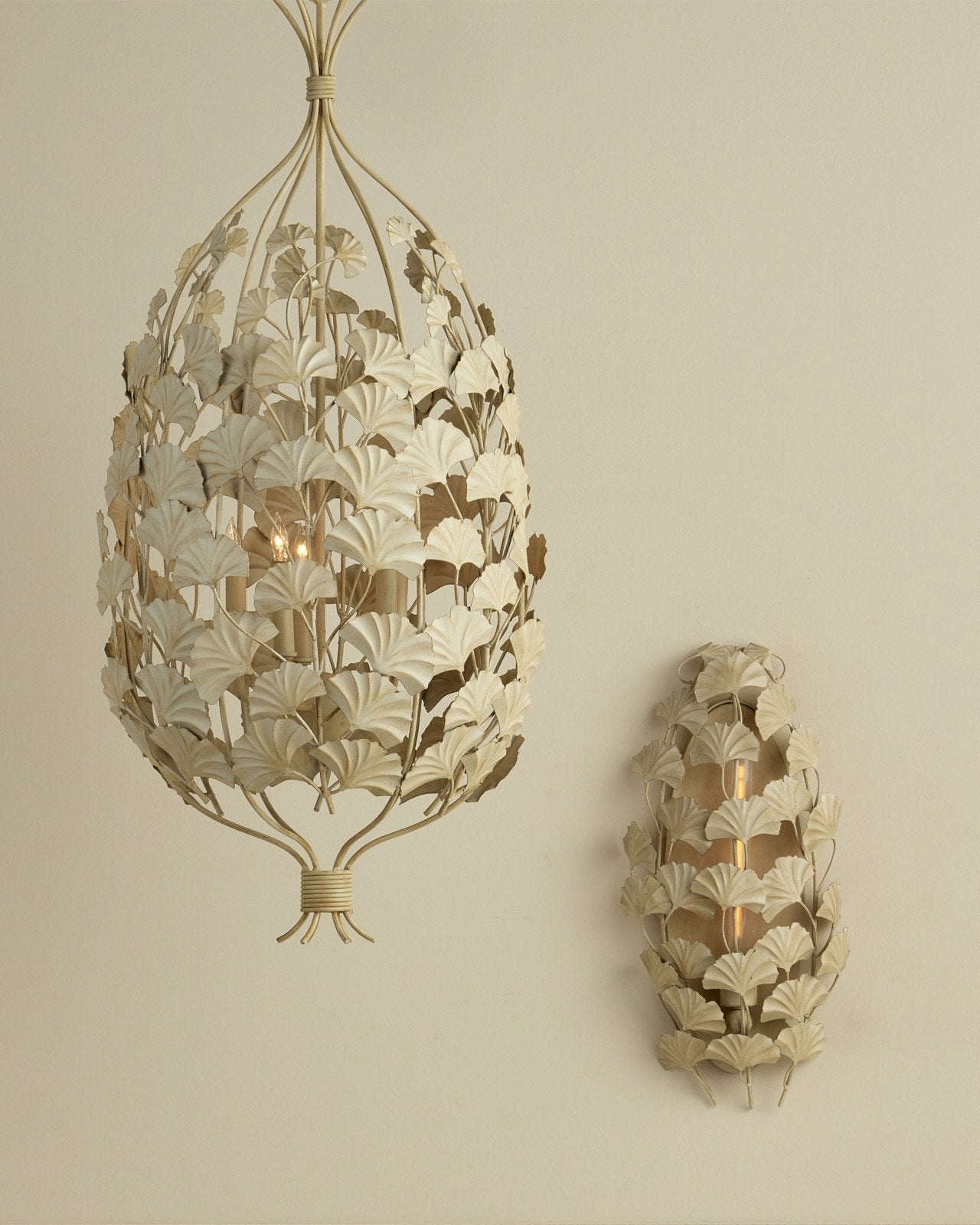 Maidenhair Ivory Wall Sconce