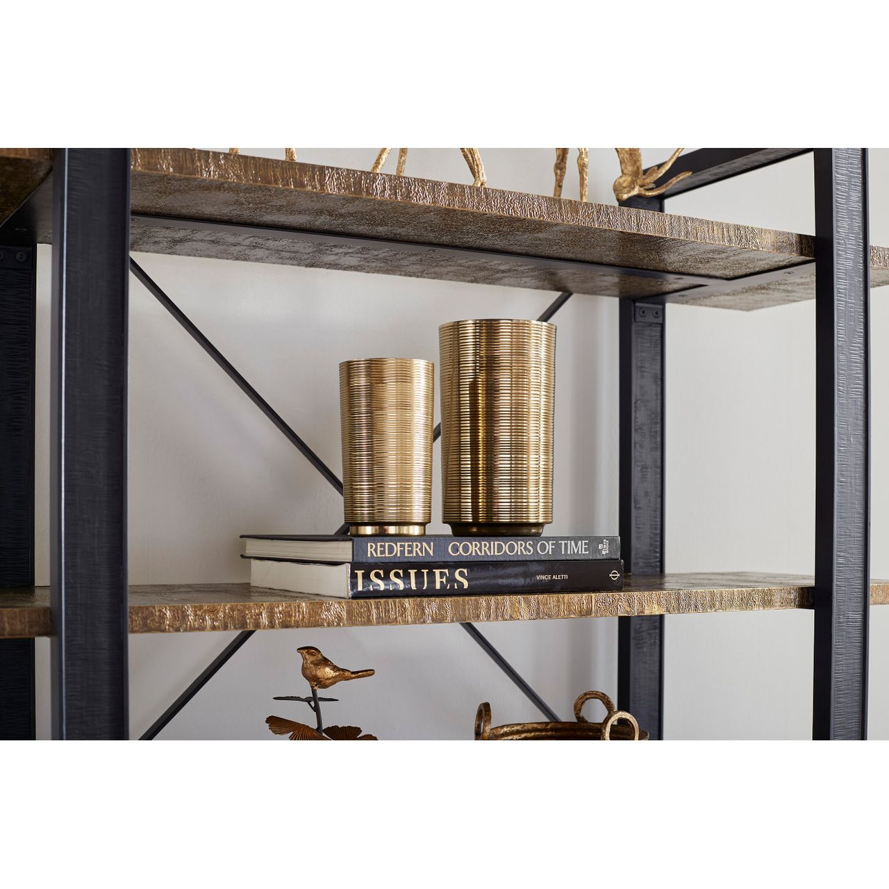 Orosco Medium Vase, Brass