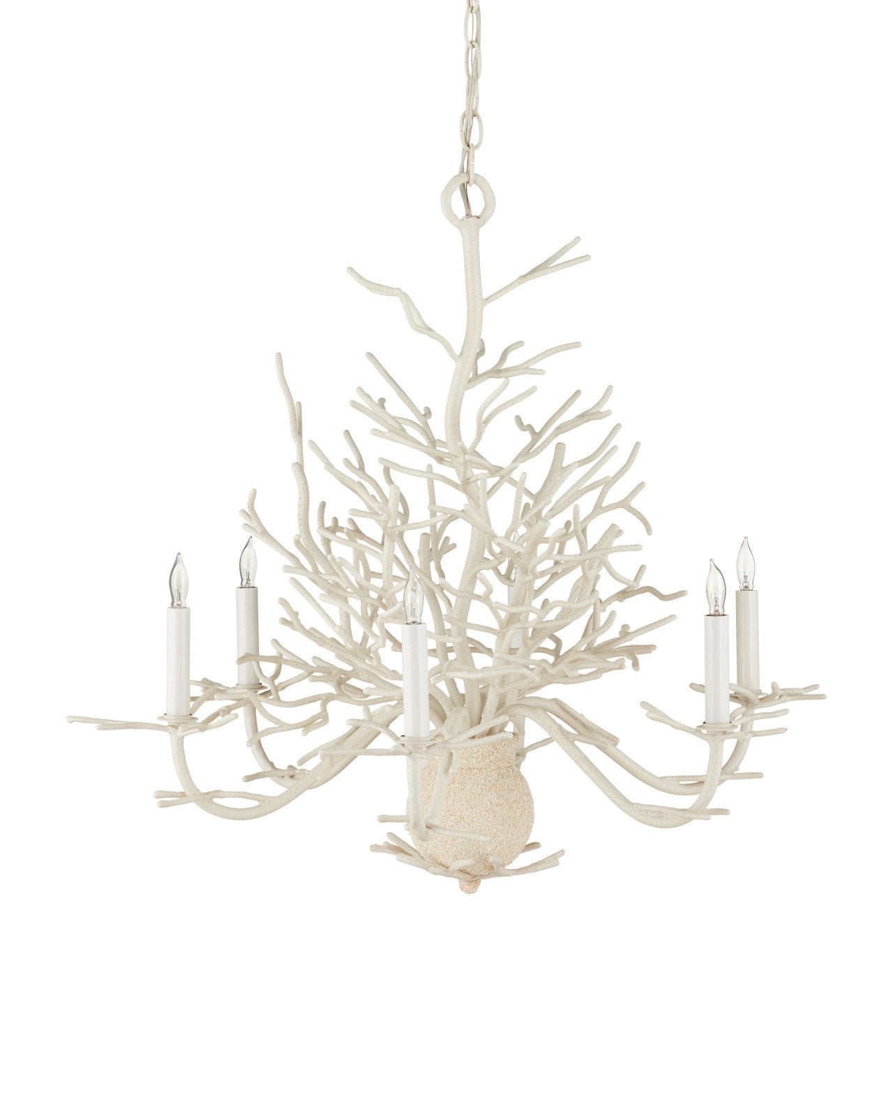 Seaward Small White Chandelier