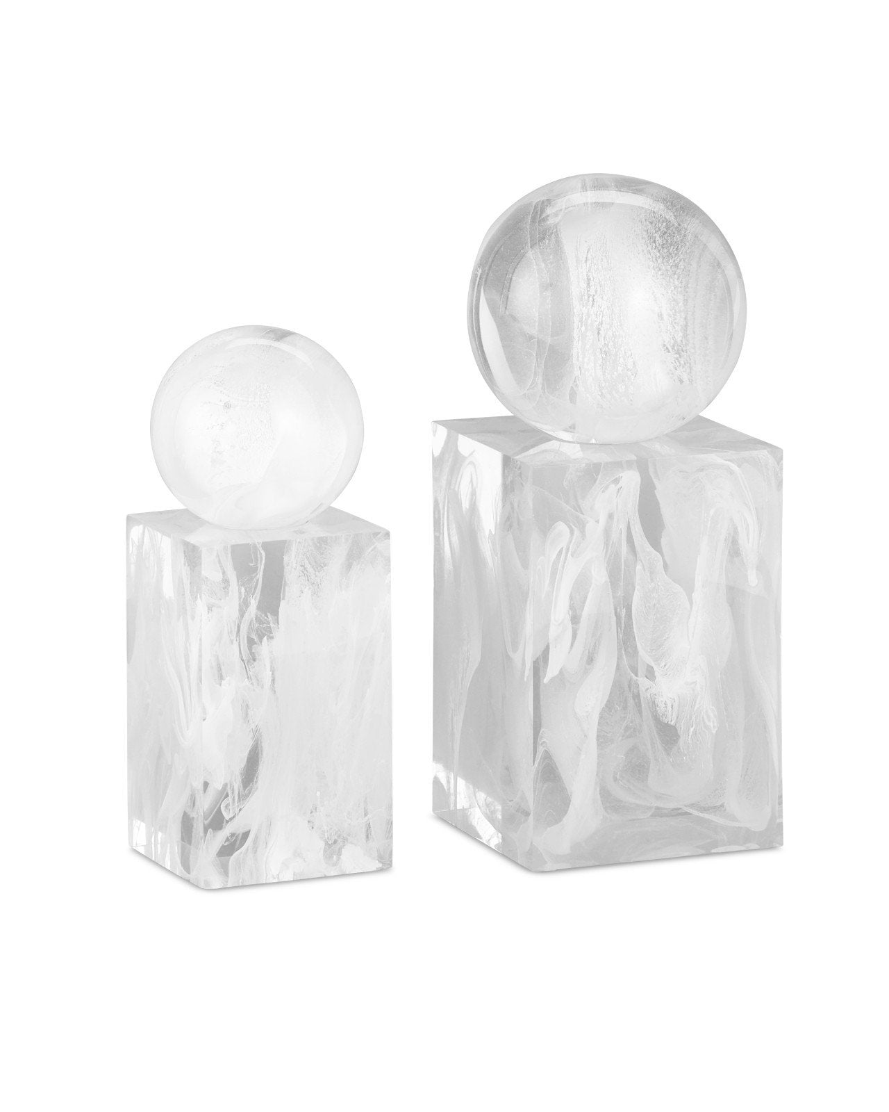 Nova White Objects Set of 2