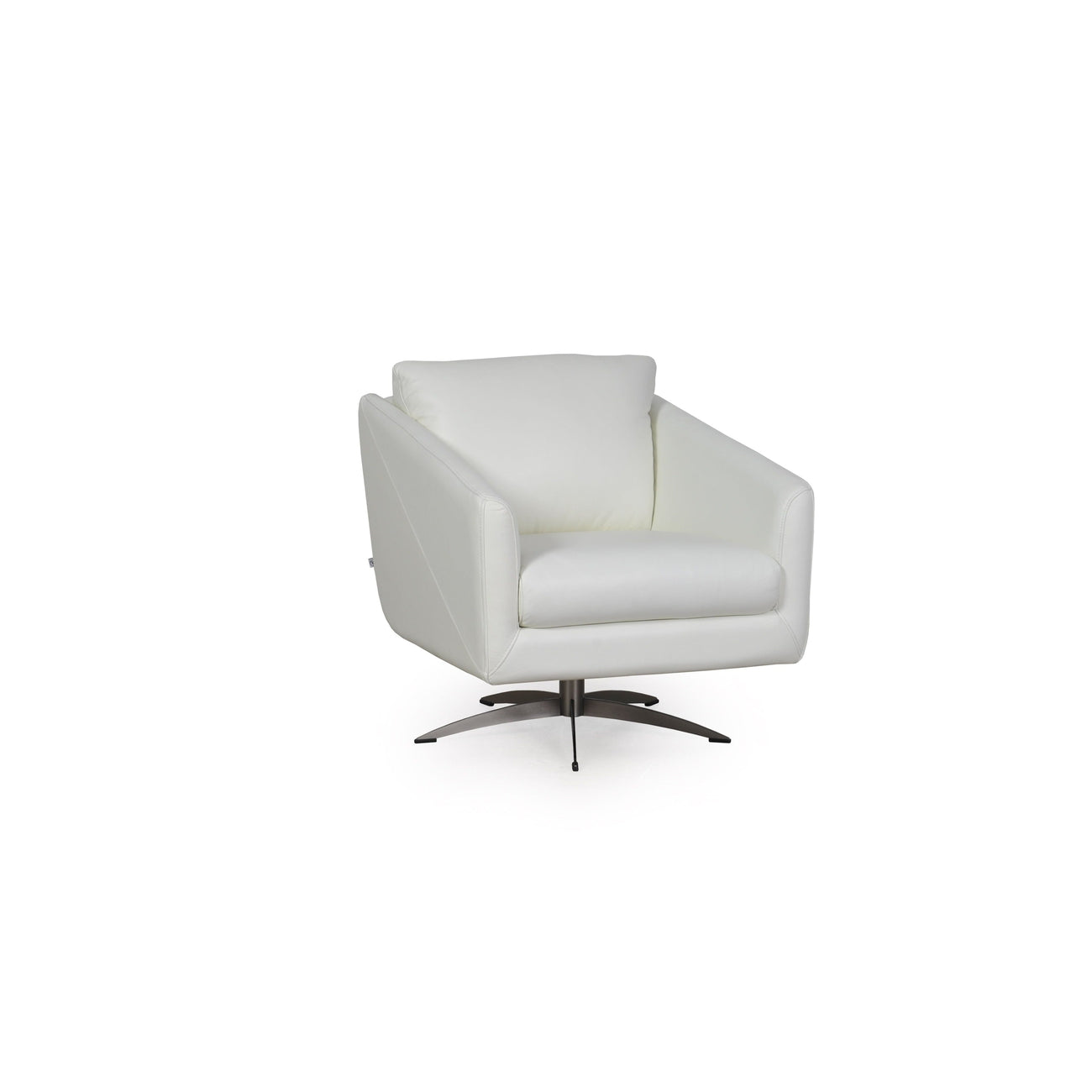 Cedro Modern Chair Snow White-Moroni Leather-MORONI-53006B1296-Lounge Chairs-1-France and Son