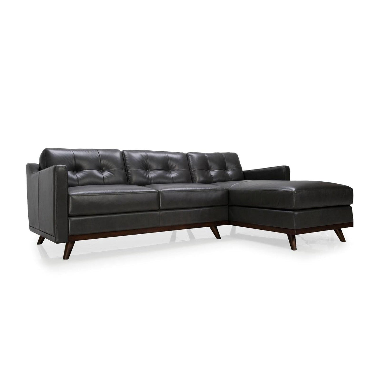 Cardinale Mid-Century Sectional 2pcs Charcoal Grey-Moroni Leather-MORONI-359SCANS1330-Sectionals-1-France and Son