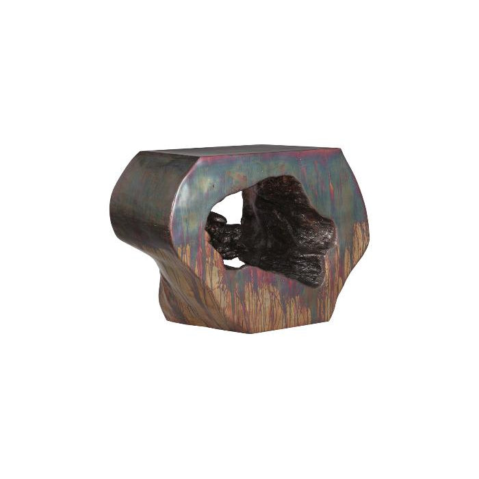 Plateada Hollow Console-Phillips Collection-PHIL-PH100755-Console TablesCopper Patina-6-France and Son