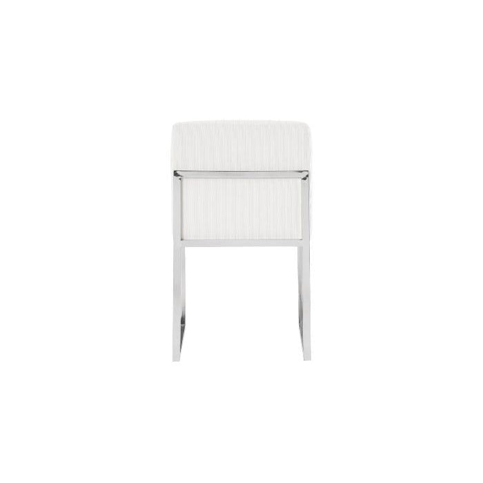 Frozen White Corduroy Dining Chair-Phillips Collection-PHIL-PH103733-Dining Chairs-4-France and Son