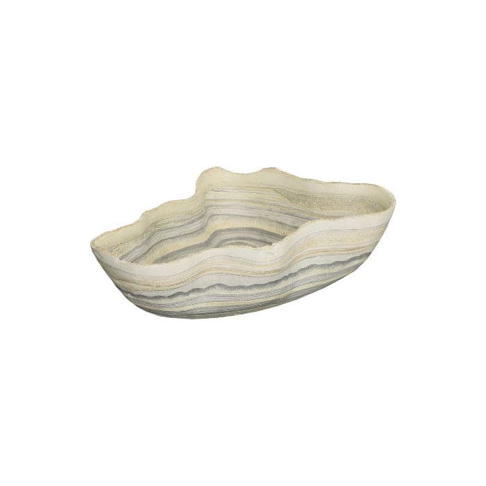 Cast Gray Onyx Bowl Faux Finish-Phillips Collection-PHIL-PH106689-Decorative ObjectsLarge-4-France and Son