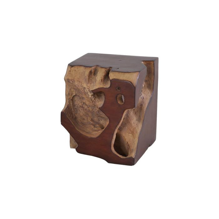 Freeform Stool-Phillips Collection-PHIL-PH62425-Stools & OttomansGold Leaf/Faux Bois-7-France and Son
