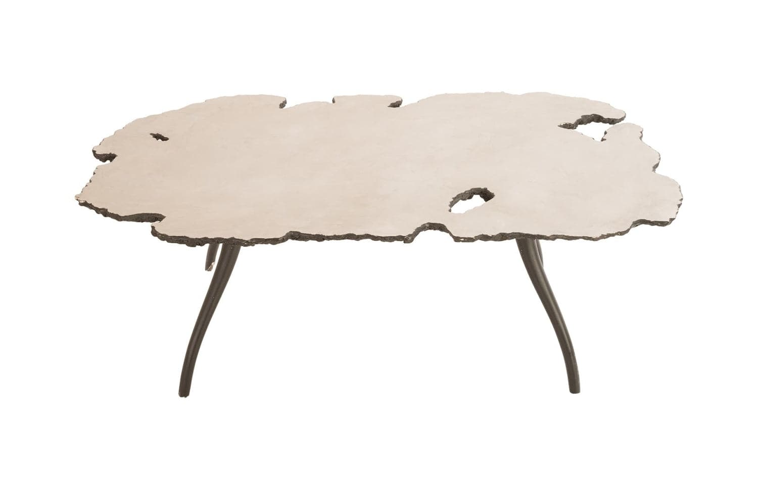 Lava Coffee Table on Iron Legs-Phillips Collection-PHIL-PH80011-Coffee Tables-4-France and Son