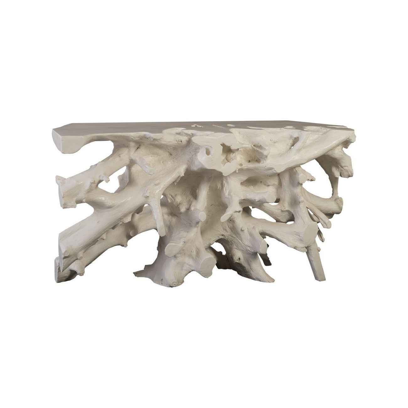 Cast Root Console Table, Gel Coat White-Phillips Collection-PHIL-PH86004-Console Tables-1-France and Son