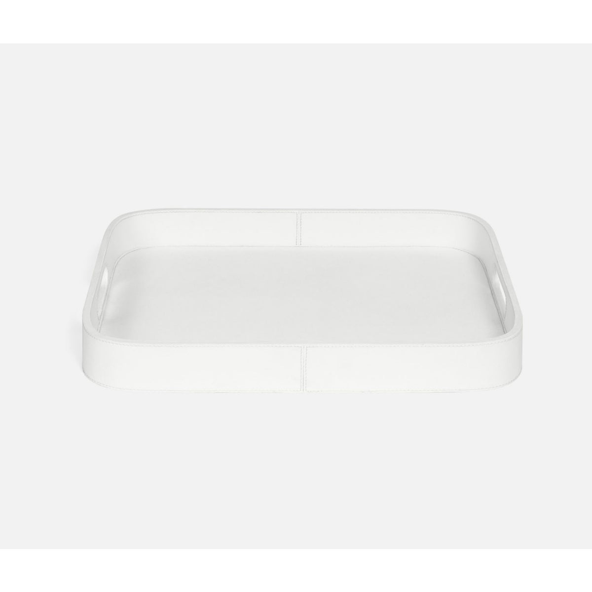 Brisbane Bright White Tray Rt Marine Leather
