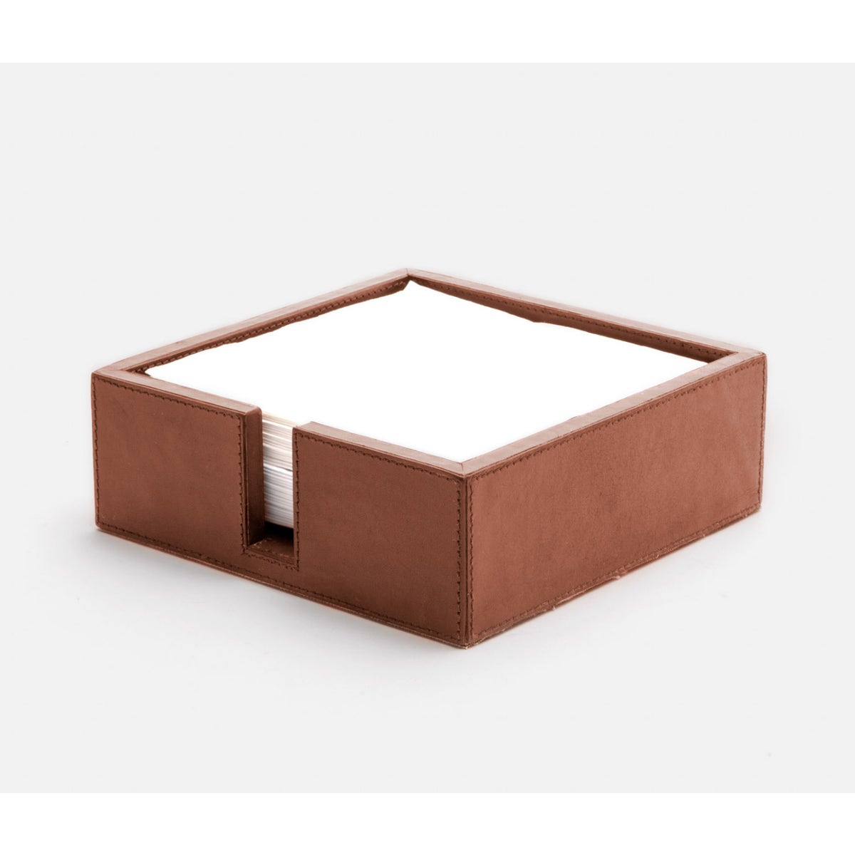 Bristol Tobacco Leather Luncheon Napkin Holder Full-Grain Leather Pack/2