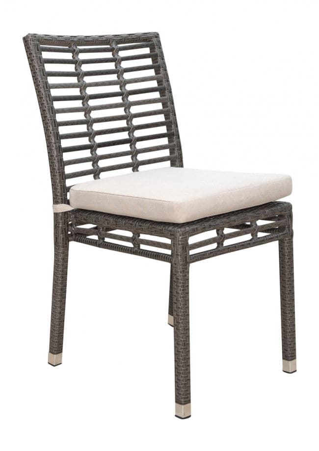 Graphite Stackable Side Chair-Pelican Reef-PelicanReef-PJO-1601-GRY-SC-Outdoor Lounge Chairs-3-France and Son