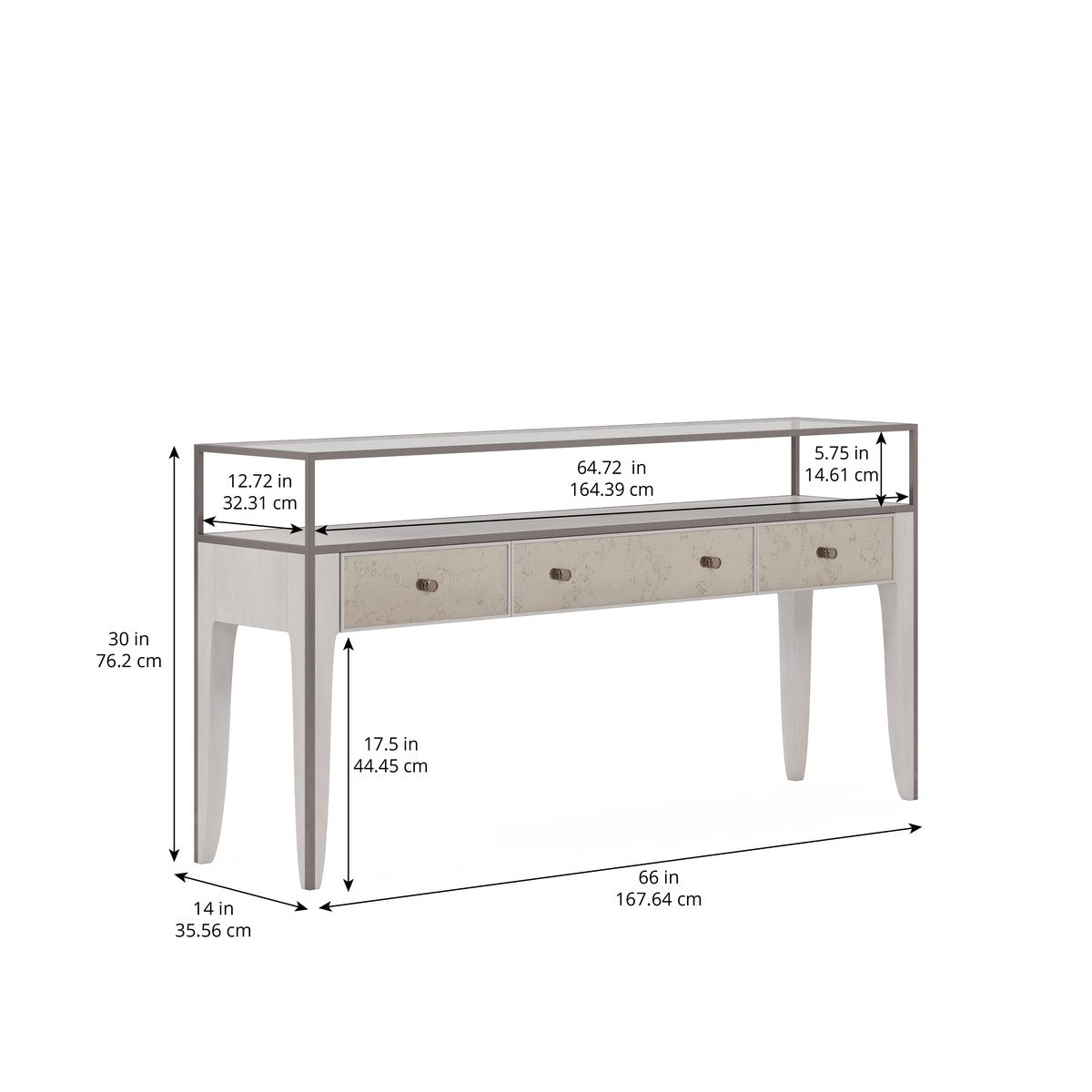 Mezzanine Console Table - Grey