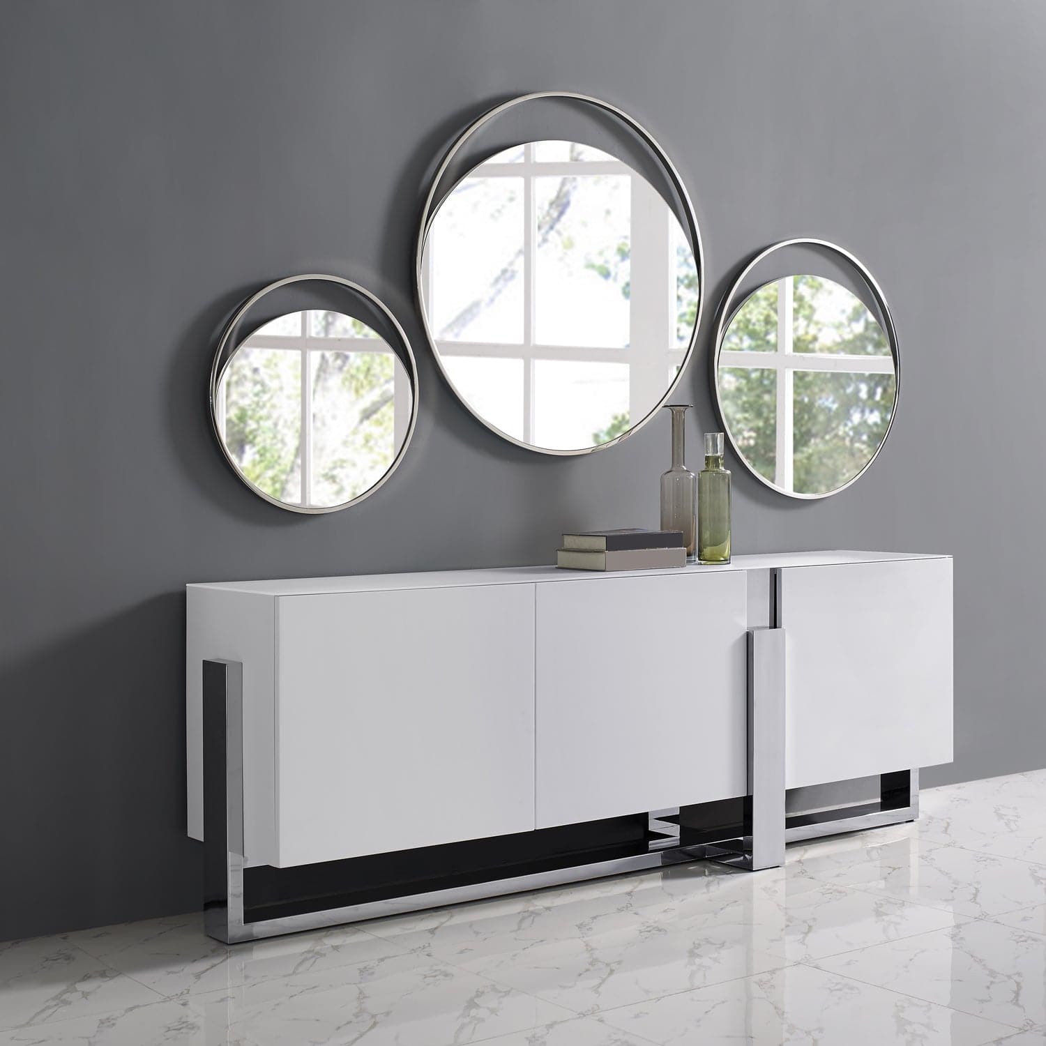 Blake Buffet-Whiteline Modern Living-WHITELINE-SB1439-WHT-Sideboards & Credenzas-2-France and Son