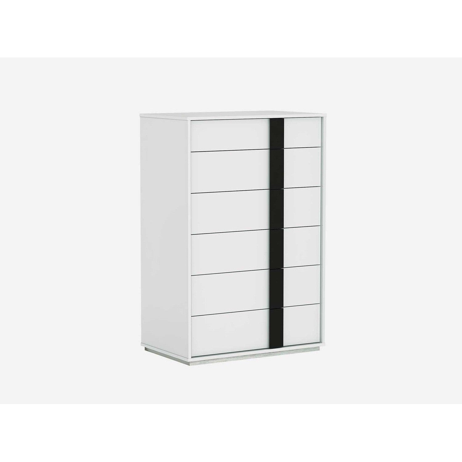 Kimberly Chest Of Drawers-Whiteline Modern Living-WHITELINE-CD1617-WHT/BLK-Dressers-1-France and Son