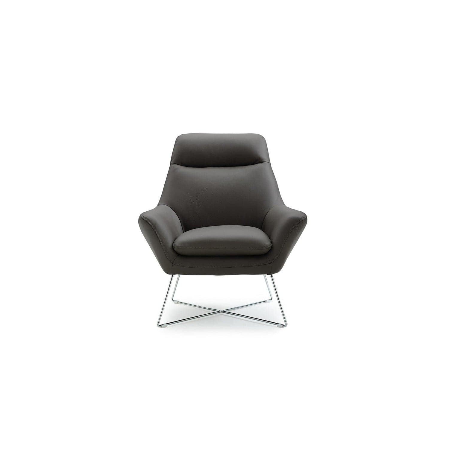 Daiana Chair-Whiteline Modern Living-WHITELINE-CH1352L-DGRY-Lounge ChairsDark Grey-4-France and Son