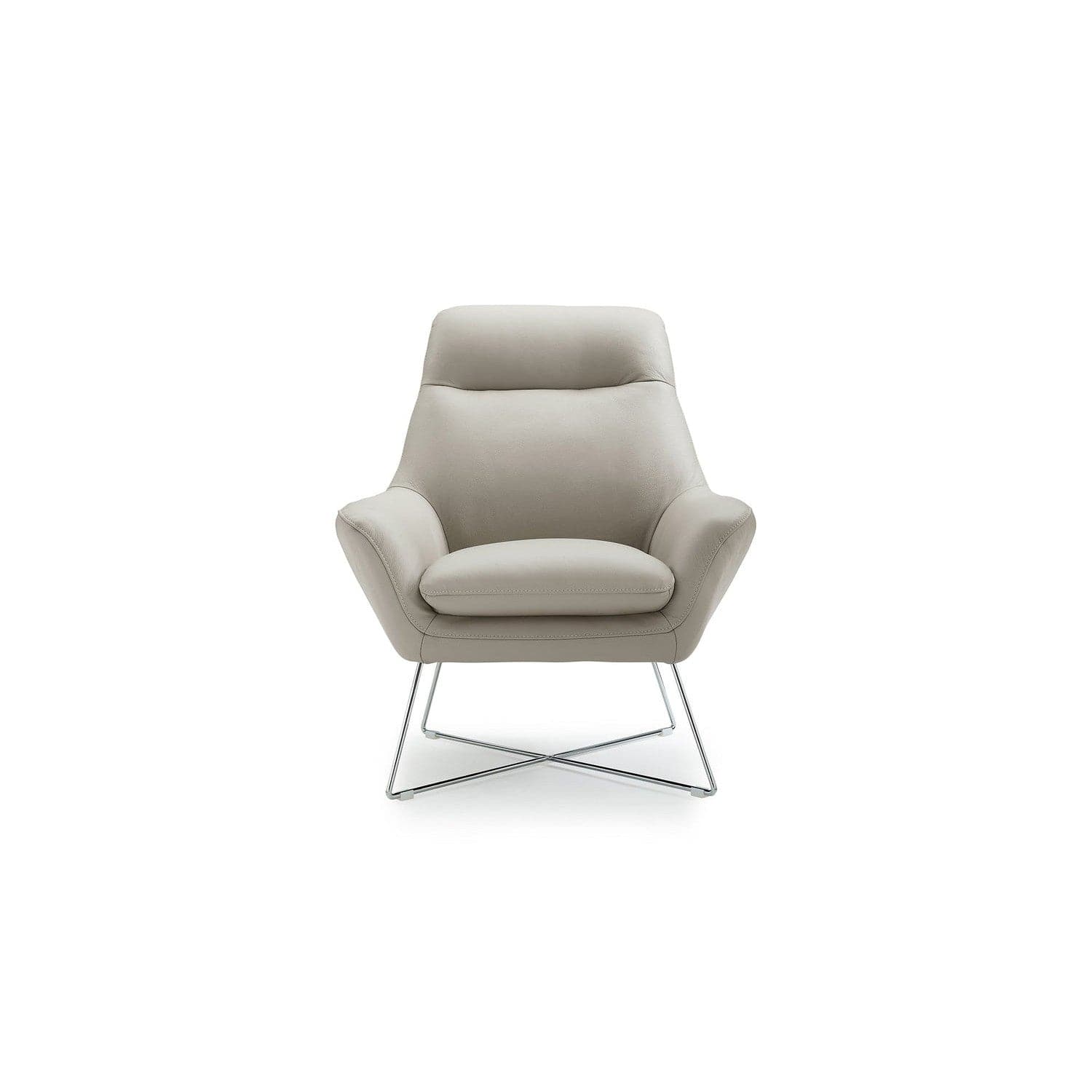 Daiana Chair-Whiteline Modern Living-WHITELINE-CH1352L-LGRY-Lounge ChairsLight Grey-5-France and Son