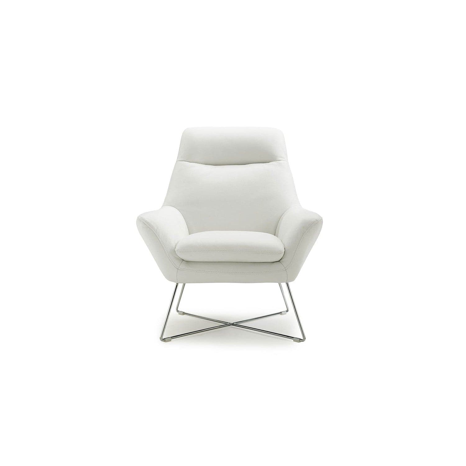 Daiana Chair-Whiteline Modern Living-WHITELINE-CH1352L-WHT-Lounge ChairsWhite-6-France and Son