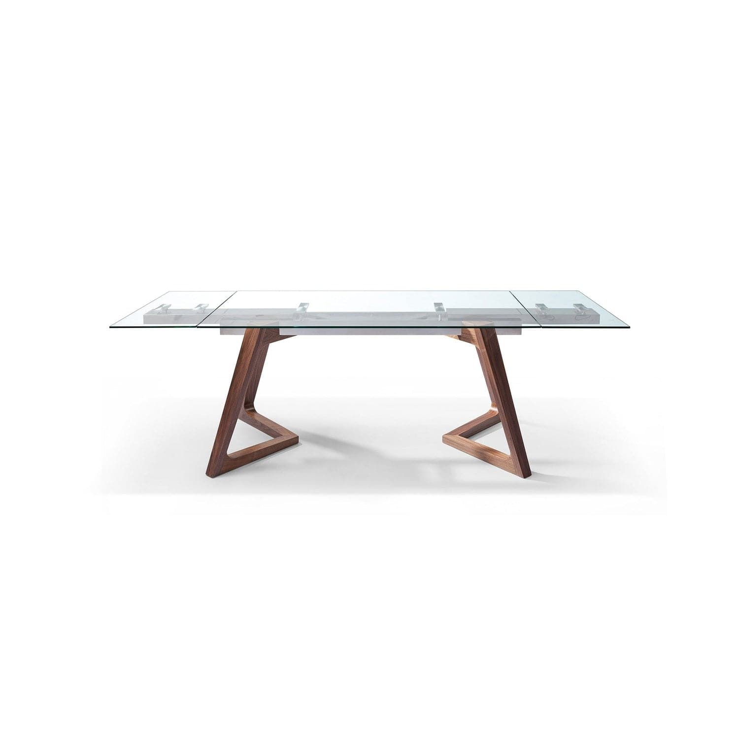 Delta Extendable Dining Table-Whiteline Modern Living-WHITELINE-DT1276-WLT-Dining Tables-1-France and Son