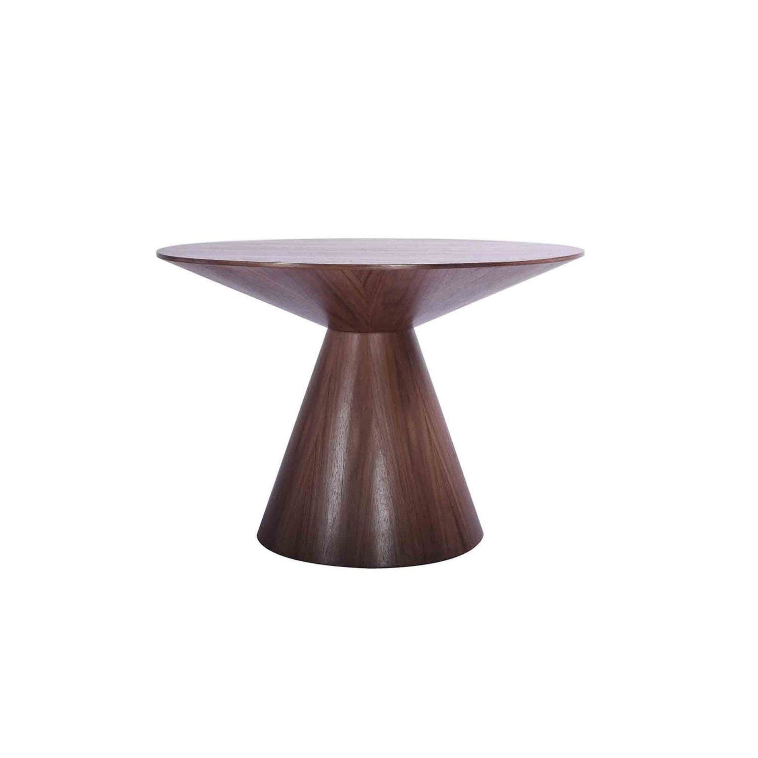 Kira Round Dining Table-Whiteline Modern Living-WHITELINE-DT1428-WLT-Dining TablesWalnut-5-France and Son