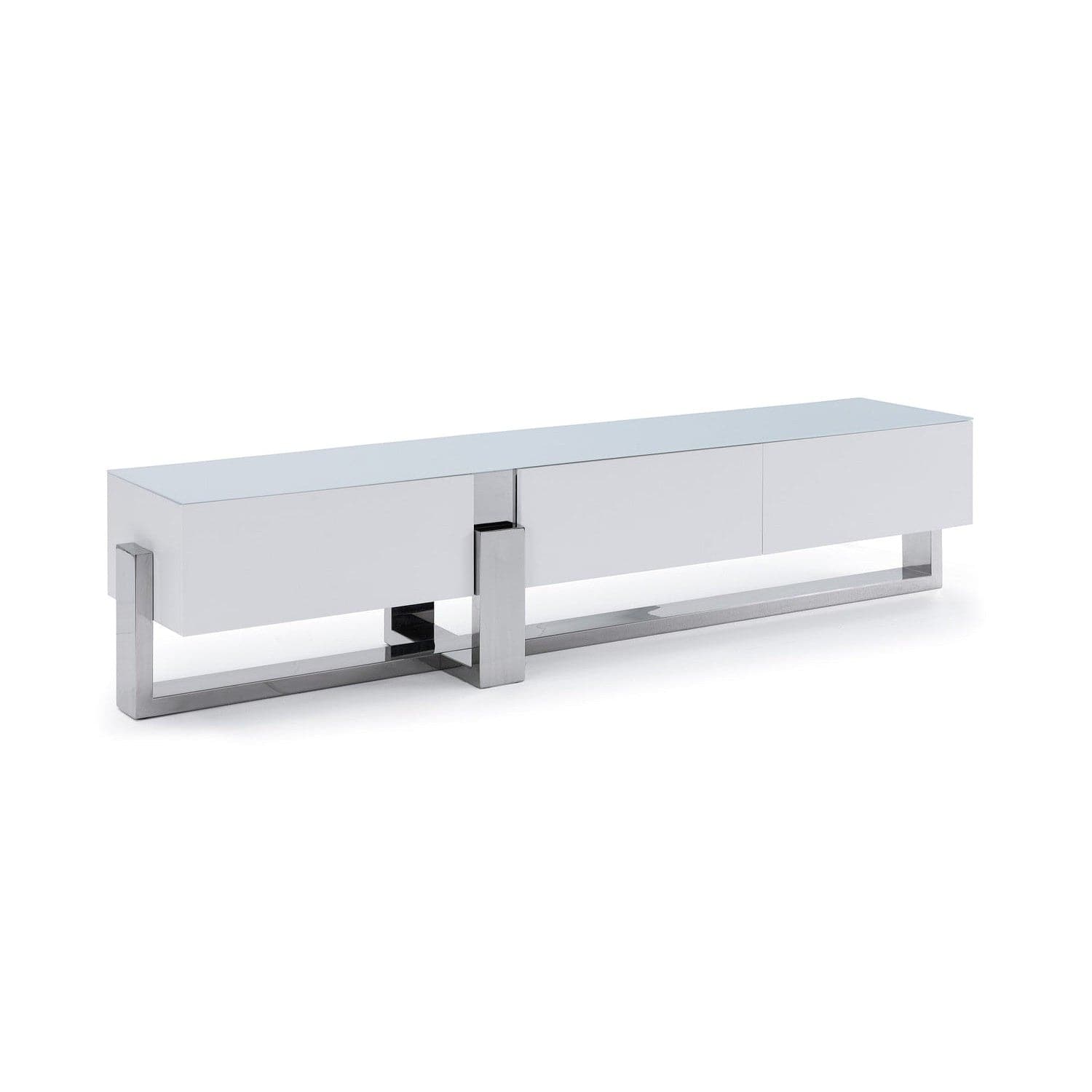 Blake TV Unit-Whiteline Modern Living-WHITELINE-EC1439-WHT-Media Storage / TV Stands-3-France and Son