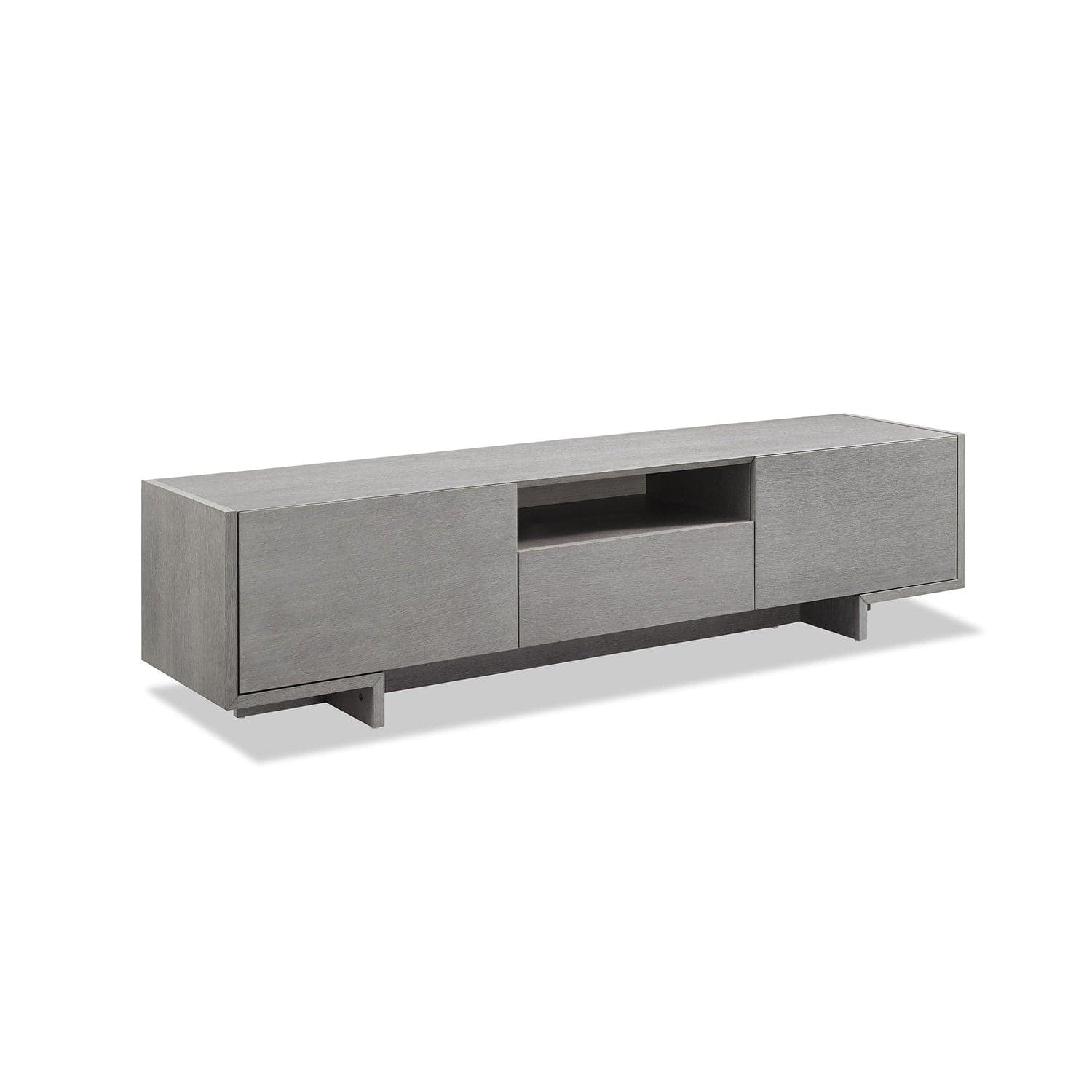 Noah TV Unit-Whiteline Modern Living-WHITELINE-EC1463-GRY-Media Storage / TV Stands-1-France and Son