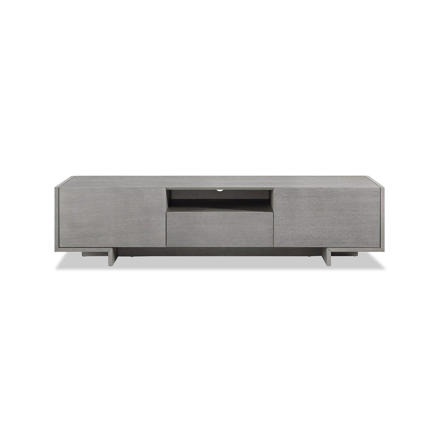 Noah TV Unit-Whiteline Modern Living-WHITELINE-EC1463-GRY-Media Storage / TV Stands-2-France and Son