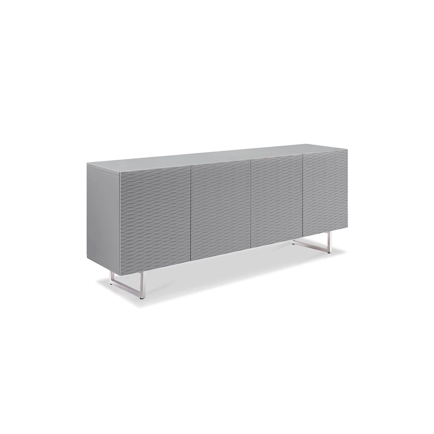 Wally Buffet-Whiteline Modern Living-WHITELINE-SB1179-GRY-Sideboards & CredenzasGray-3-France and Son