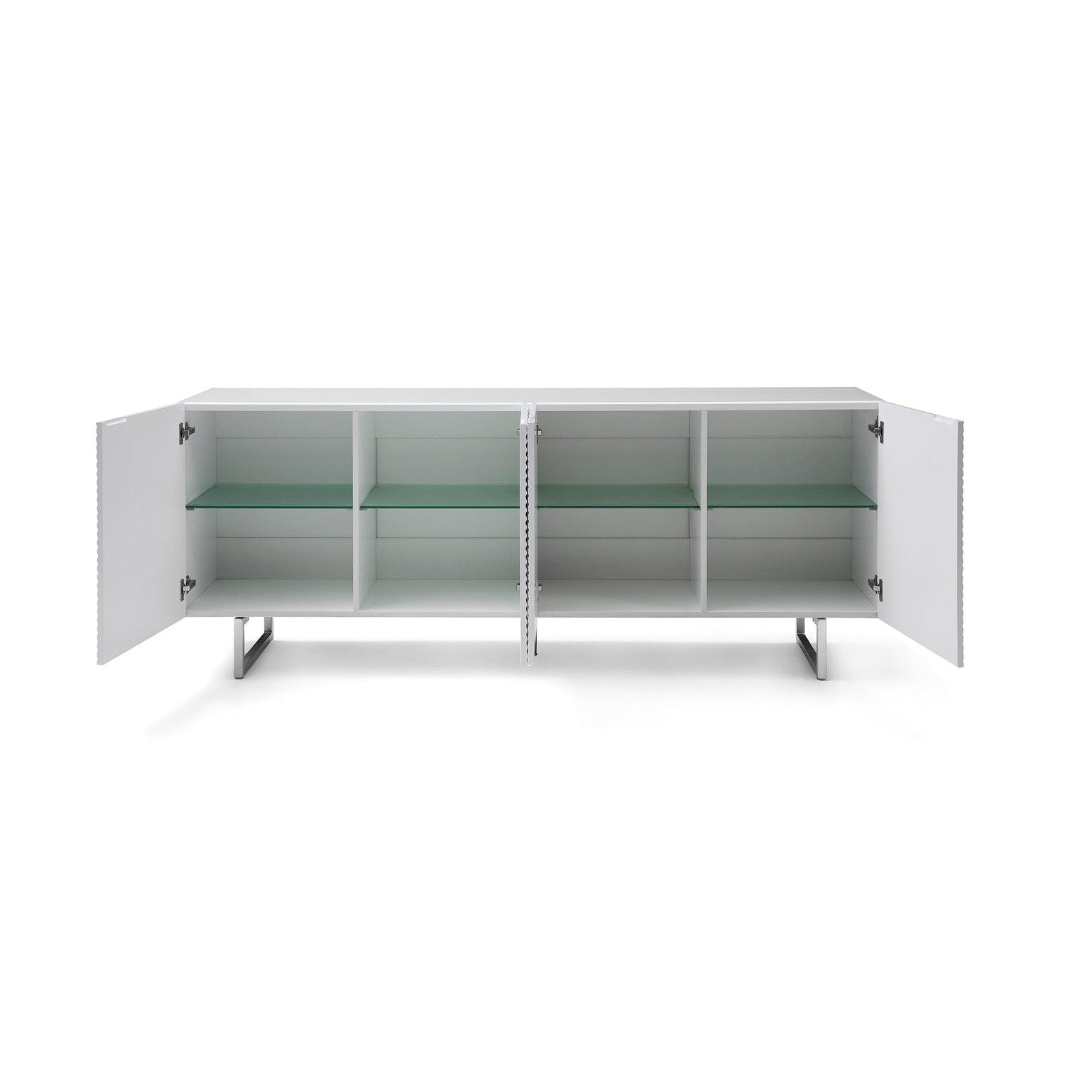 Wally Buffet-Whiteline Modern Living-WHITELINE-SB1179-GRY-Sideboards & CredenzasGray-7-France and Son