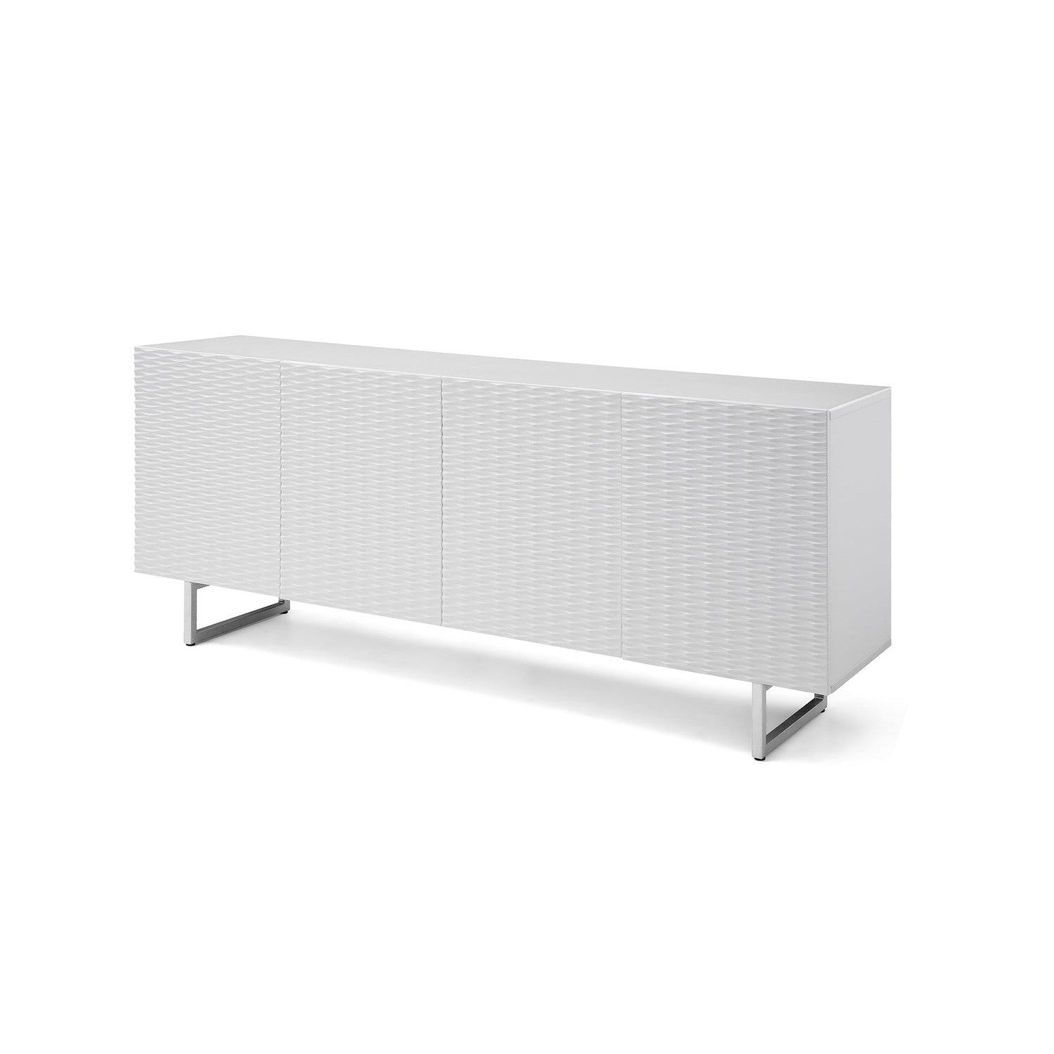 Wally Buffet-Whiteline Modern Living-WHITELINE-SB1179-GRY-Sideboards & CredenzasGray-6-France and Son