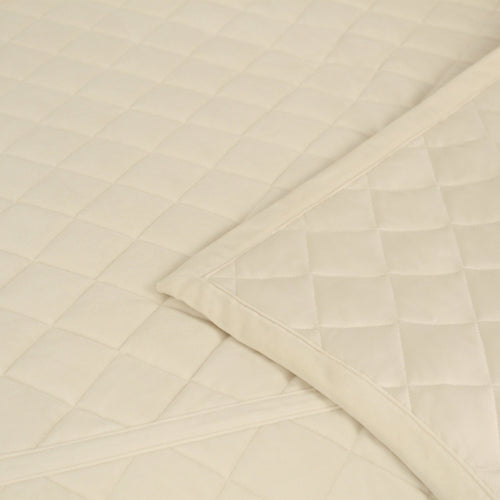 Velvet Coverlet Set-Ann Gish-ANNGISH-YSETCOQVK-IVO-BeddingIvory-3-France and Son