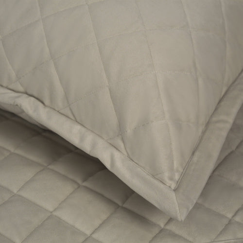 Velvet Coverlet Set-Ann Gish-ANNGISH-YSETCOQVK-TAU-BeddingTaupe-9-France and Son
