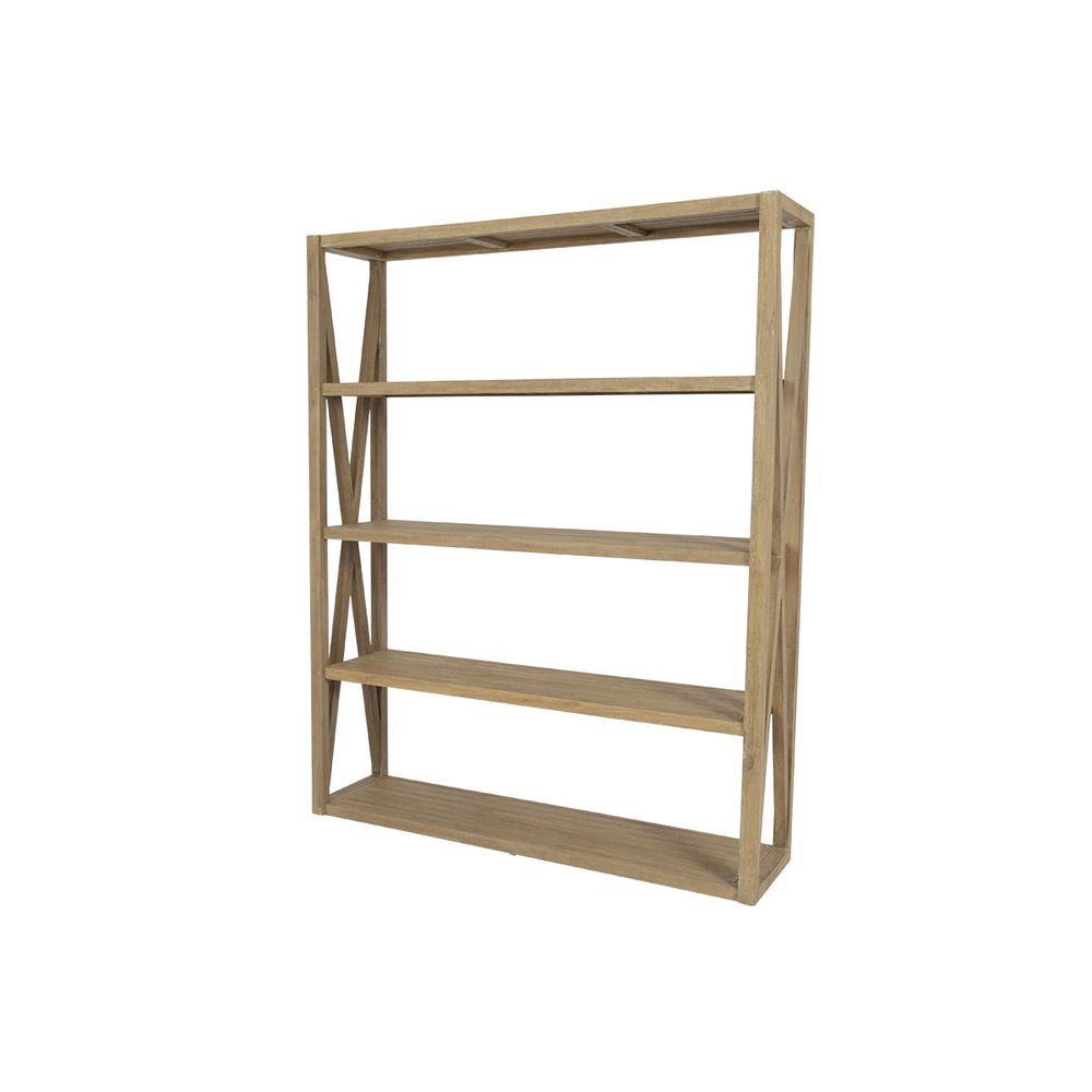 Coastal Teak X Bookcase