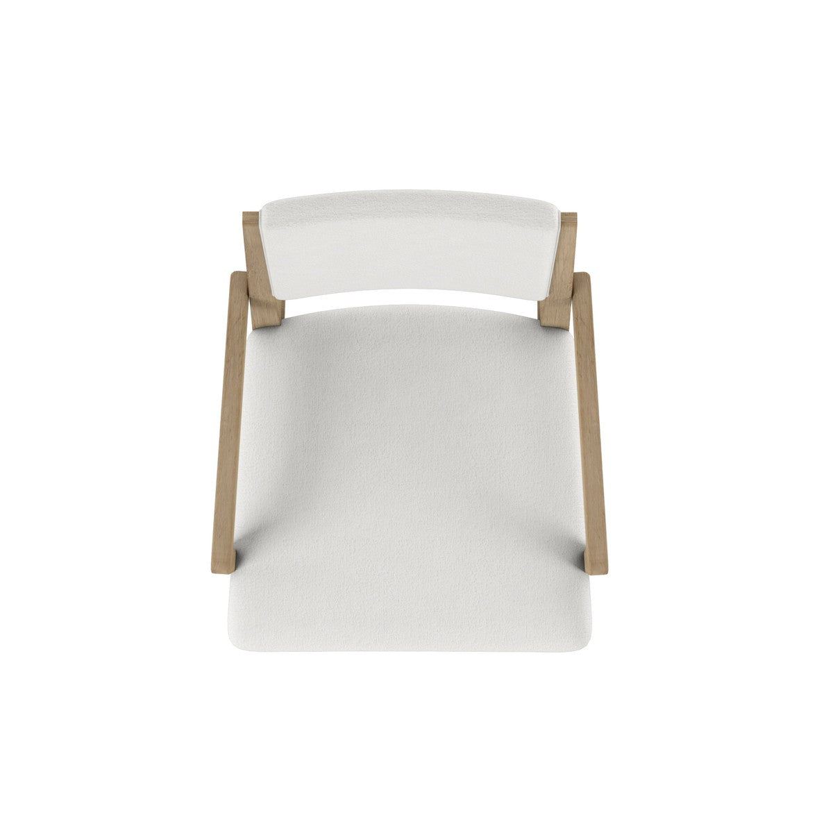 Garrison Arm Chair - White, Brown