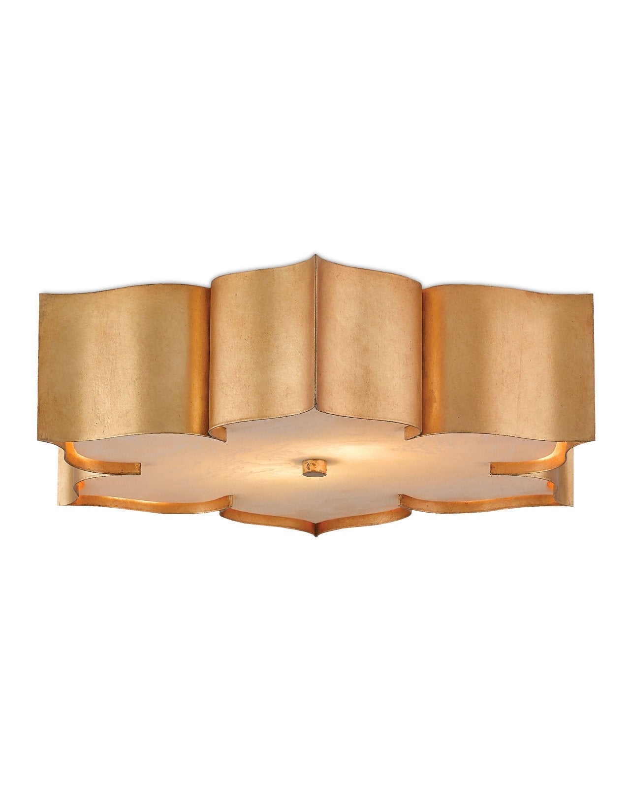 Grand Lotus Gold Flush Mount