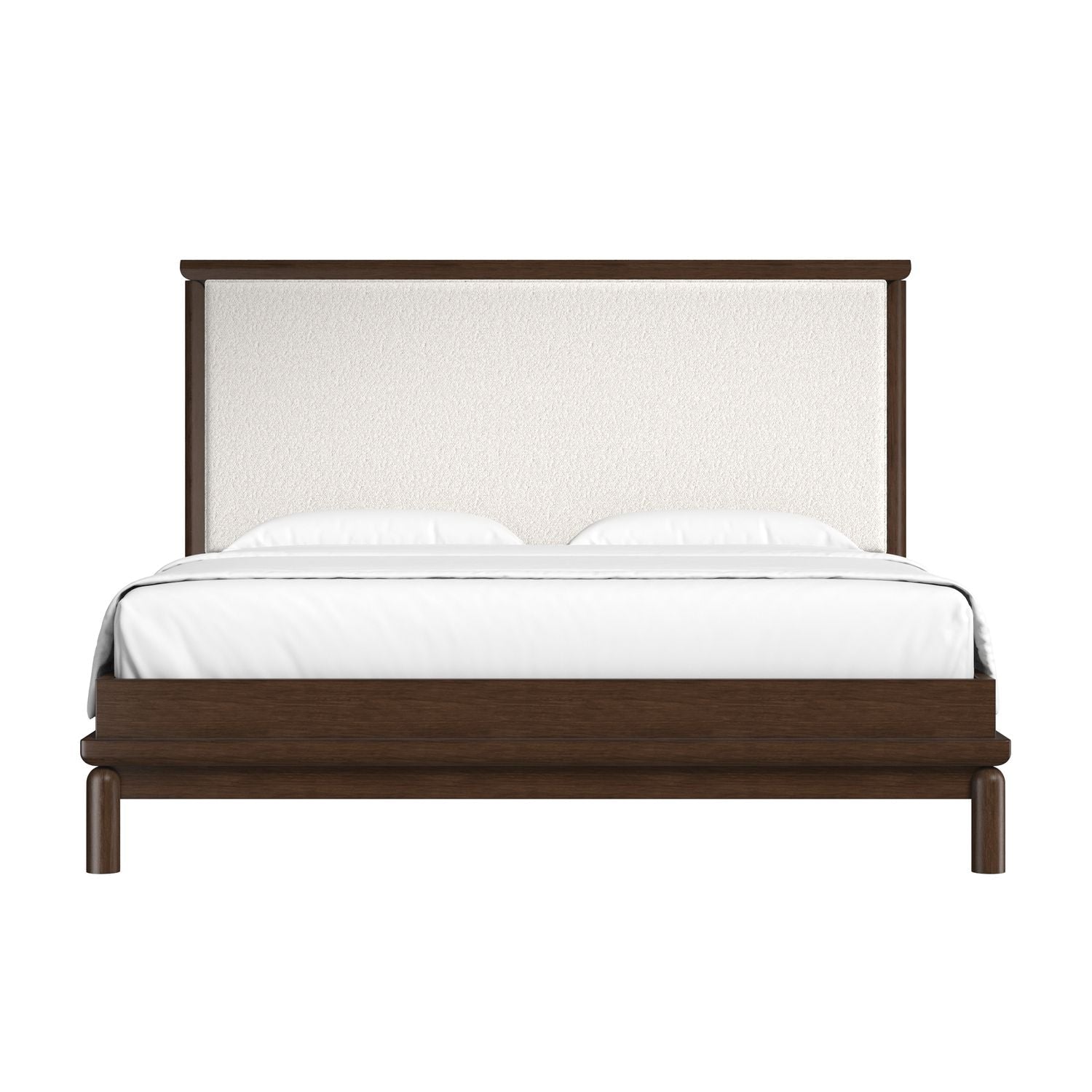 Verge King Upholstered Bed — Handcrafted Walnut