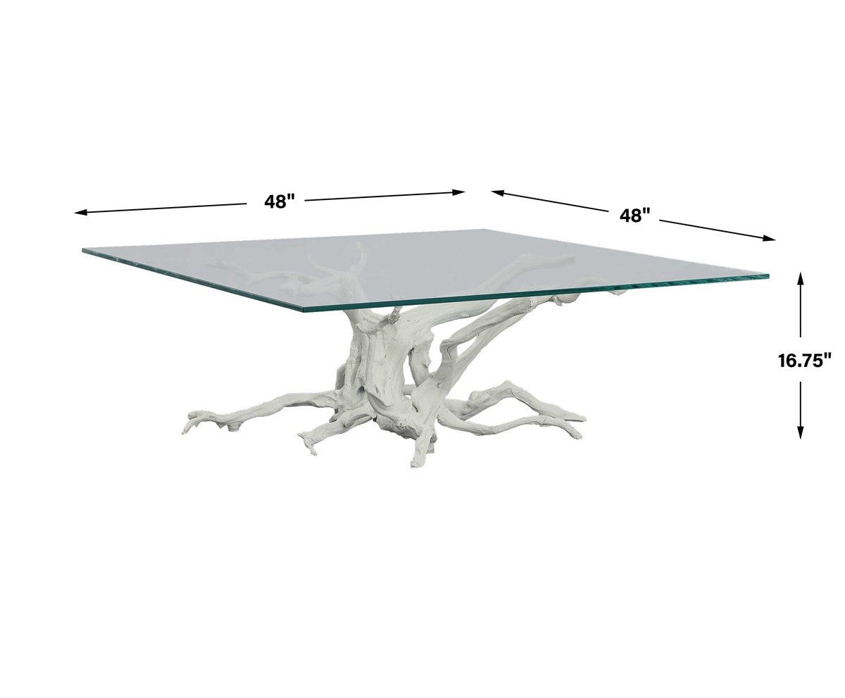 Dirk Coffee Table - White, 2 Cartons